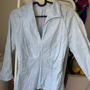 Pin up couture snow flake shirt